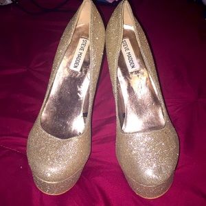 Glitter Gold Heels